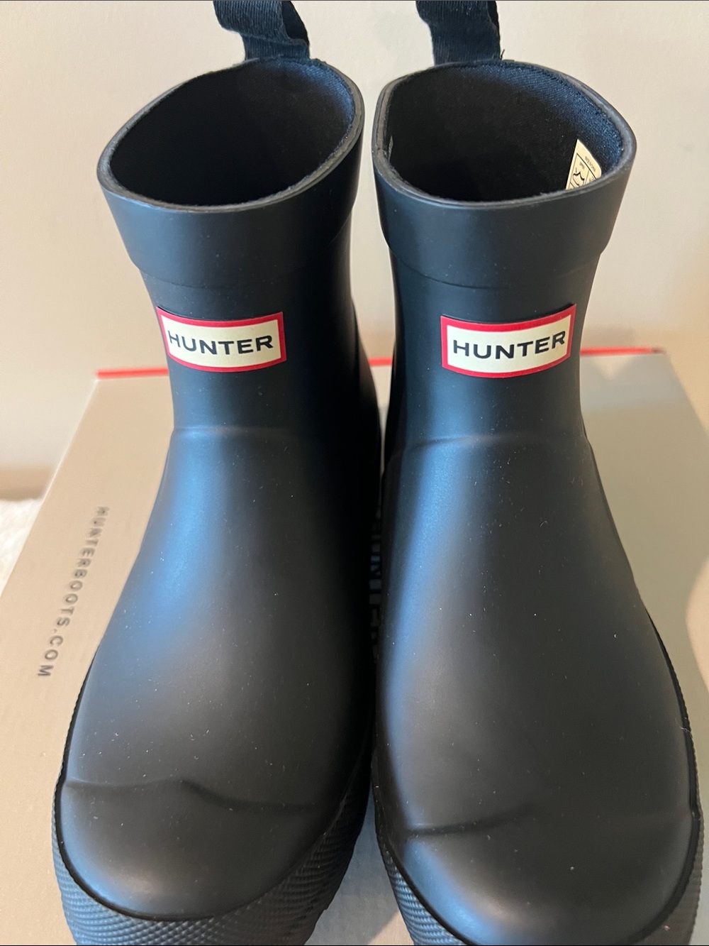 Hunter Black Play Rain Ankle Boots Size Girls 3 - Picture 4 of 6